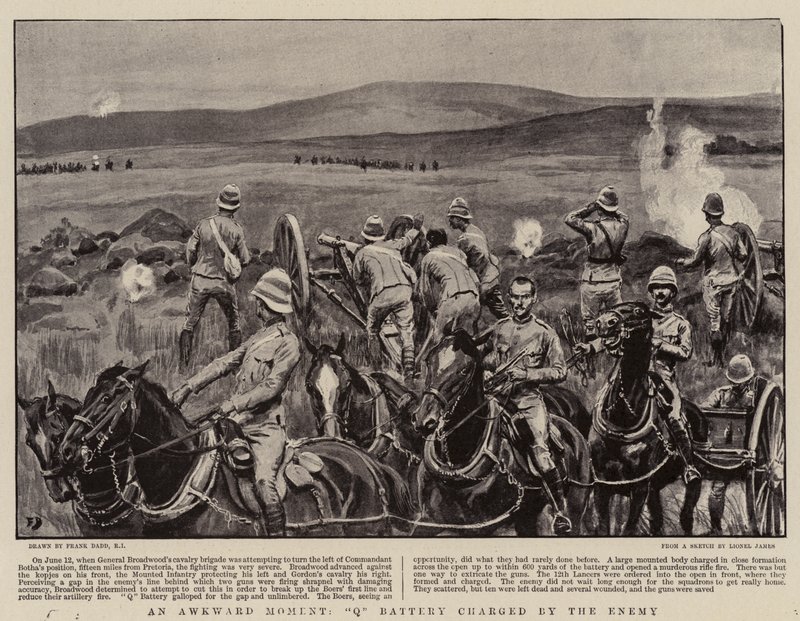 Ein peinlicher Moment, Q-Batterie vom Feind angegriffen von Frank Dadd
