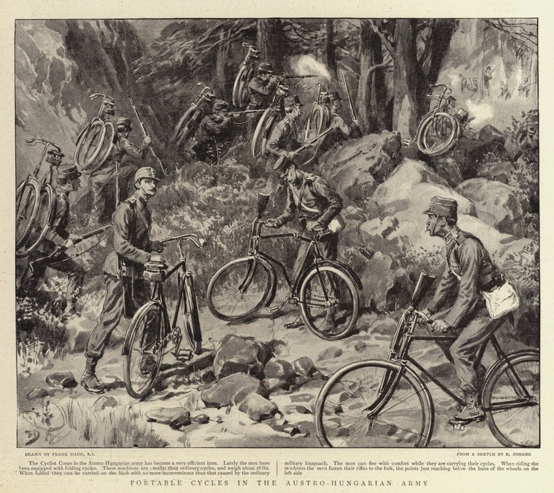Tragbare Fahrräder in der österreichisch-ungarischen Armee von Frank Dadd