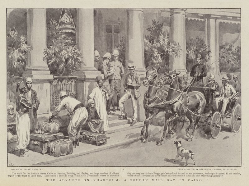 Der Vormarsch auf Khartum, ein Sudan-Posttag in Kairo von Frank Dadd