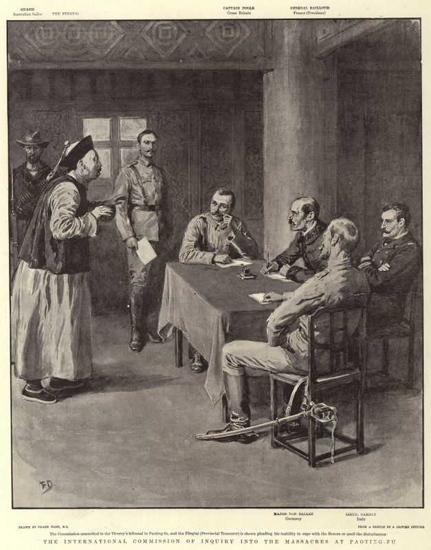 Die Internationale Untersuchungskommission zu den Massakern in Paoting-Fu von Frank Dadd