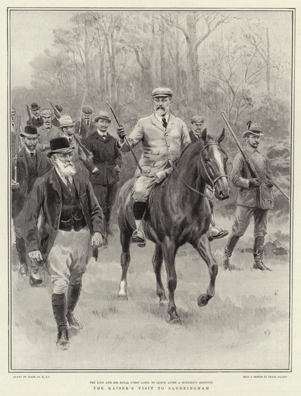 Der Besuch des Kaisers in Sandringham von Frank Dadd