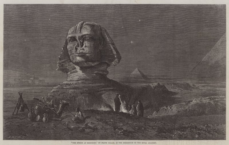 Die Sphinx um Mitternacht, in der Ausstellung der Royal Academy von Frank Dillon