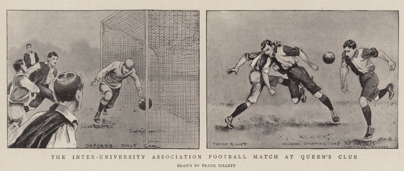 Das Inter-Universitäts-Fußballspiel im Queen