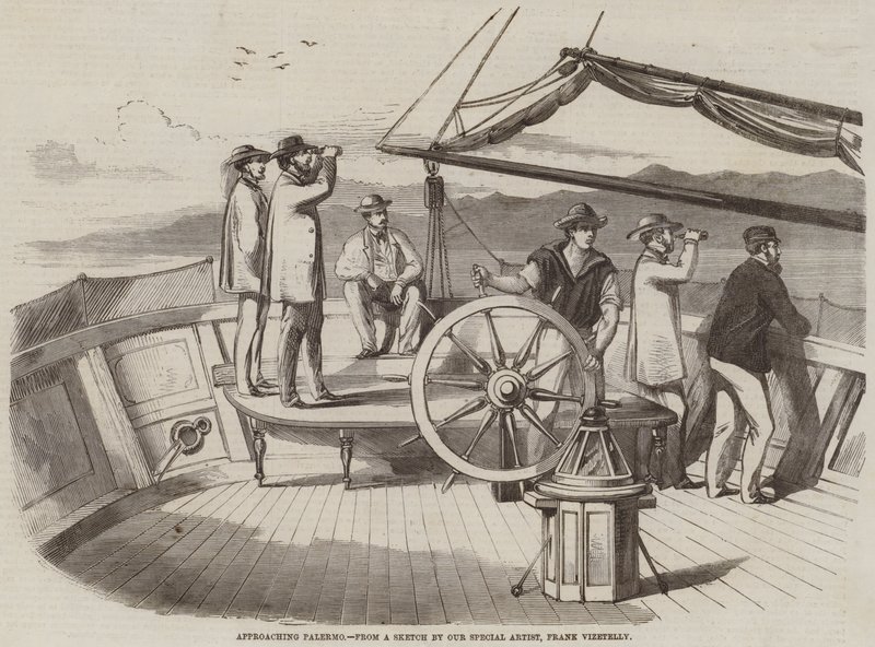 Annäherung an Palermo von Frank Vizetelly