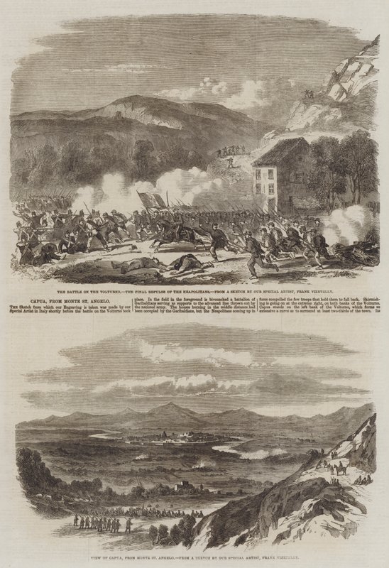 Capua, vom Monte St. Angelo von Frank Vizetelly