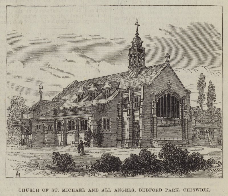Kirche St. Michael und alle Engel, Bedford Park, Chiswick von Frank Watkins