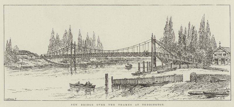 Neue Brücke über die Themse in Teddington von Frank Watkins