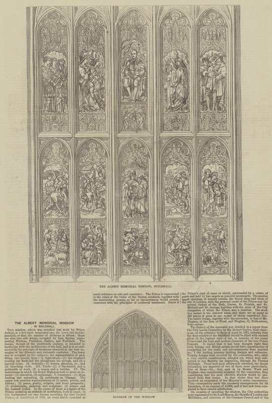 Das Albert-Gedenkfenster in der Guildhall von Frank Watkins