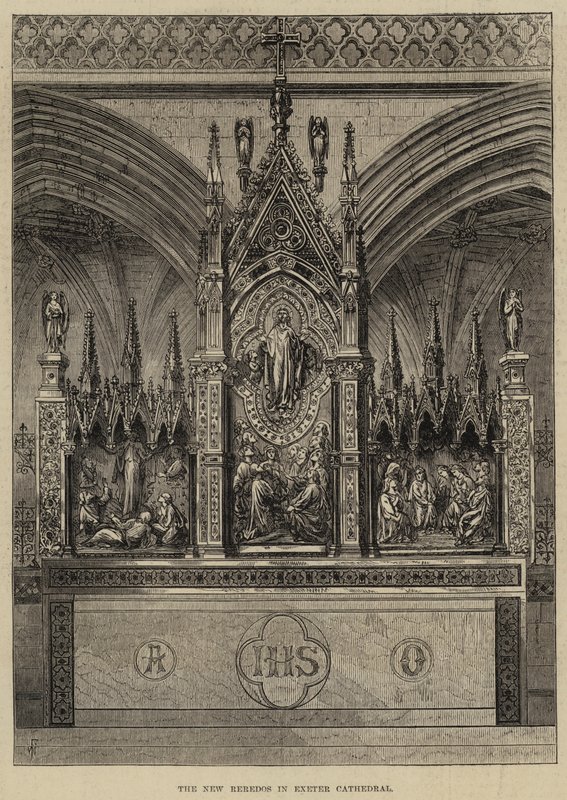 Das neue Reredos in der Kathedrale von Exeter von Frank Watkins