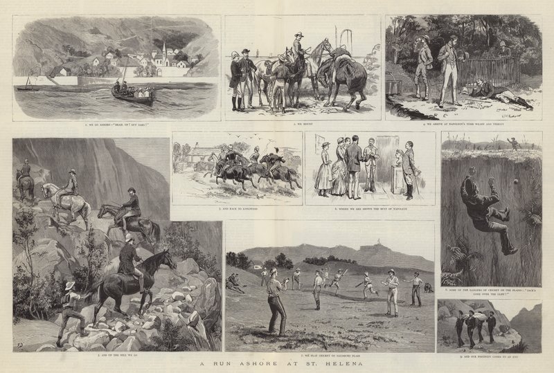 Ein Landgang auf St. Helena von Frank Dadd