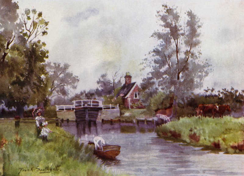 Norfolk Broads: Coltishall Schleuse von Frank Southgate