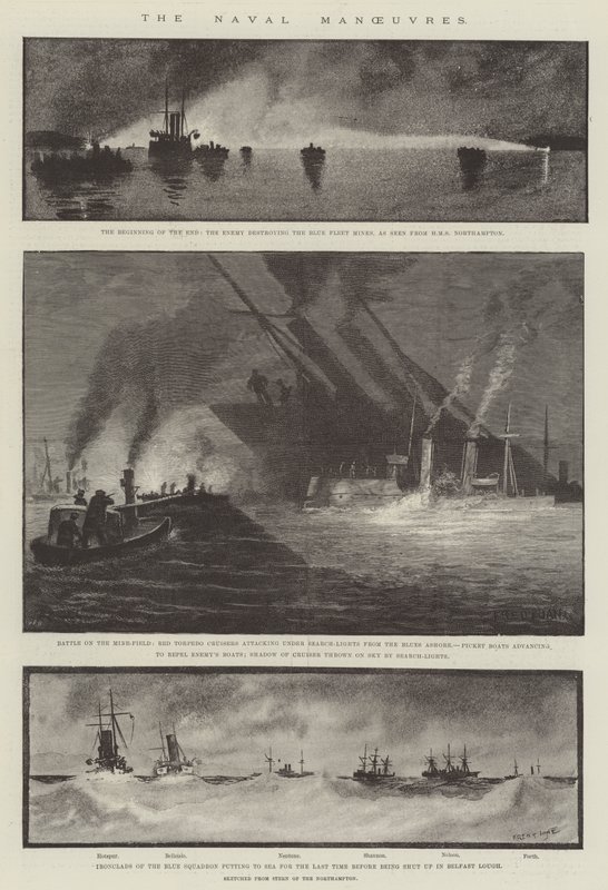 Die Marine-Manöver von Fred T. Jane