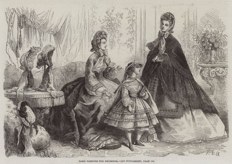 Pariser Mode für Dezember von Frederic Theodore Lix