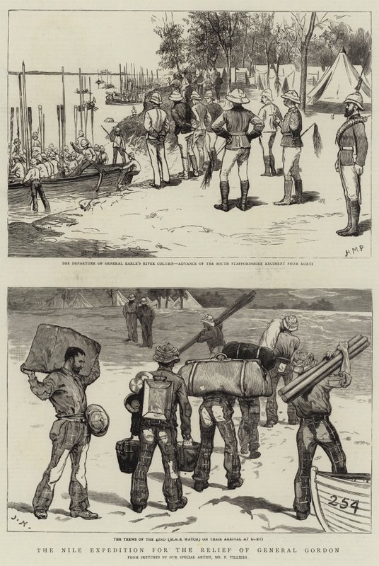 Die Nil-Expedition zur Rettung von General Gordon von Frederic Villiers