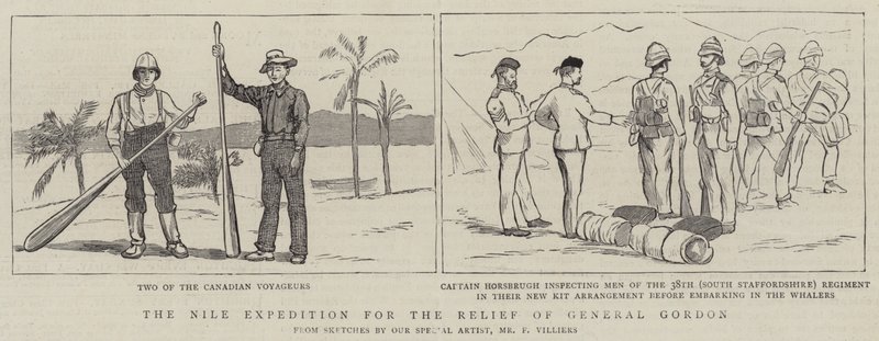 Die Nil-Expedition zur Rettung von General Gordon von Frederic Villiers