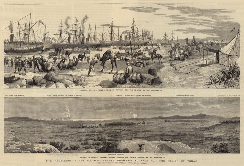 Die Rebellion im Sudan, General Grahams Vormarsch zur Entlastung von Tokar von Frederic Villiers