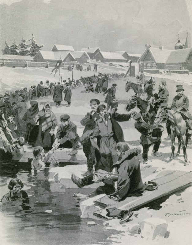 Segnung des Wassers auf dem Land von Frederic de Haenen