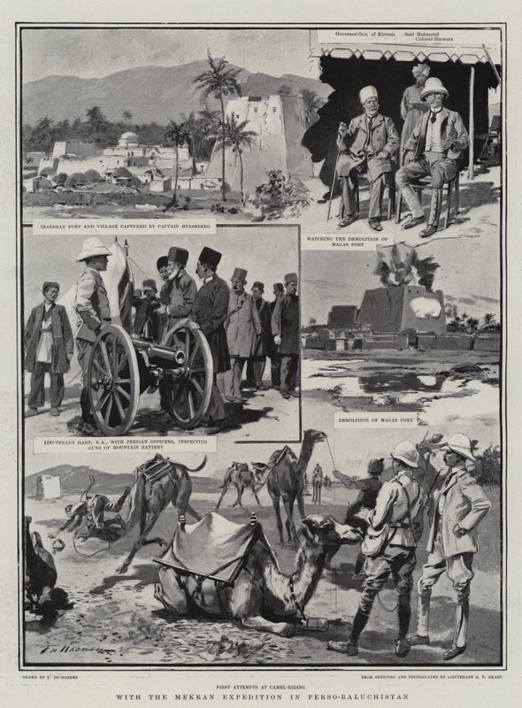 Mit der Mekran-Expedition in Perso-Baluchistan von Frederic de Haenen