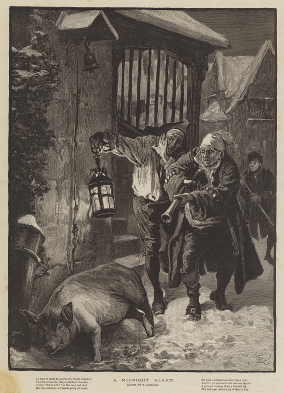 Ein Mitternachtsalarm von Frederick Barnard