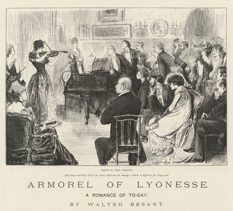 Armorel von Lyonesse, Eine Romanze von heute, von Walter Besant von Frederick Barnard