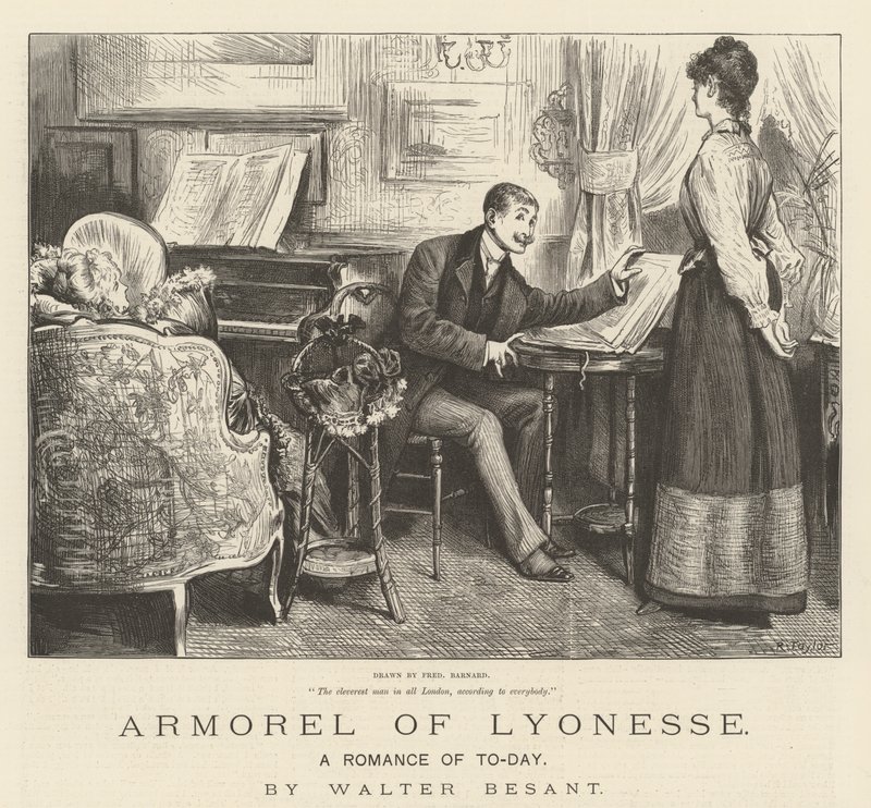 Armorel von Lyonesse, eine Romanze von heute, von Walter Besant von Frederick Barnard