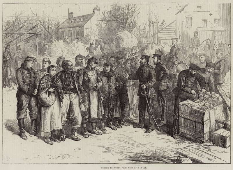 Französische Gefangene aus Metz in Remilly von Frederick Barnard