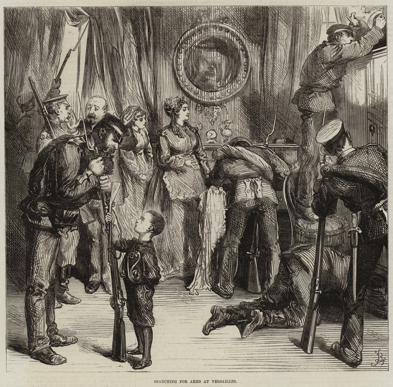 Suche nach Waffen in Versailles von Frederick Barnard