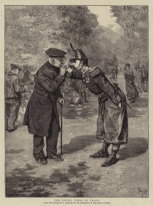 Die friedlichen Zeiten der Pfeife von Frederick Barnard