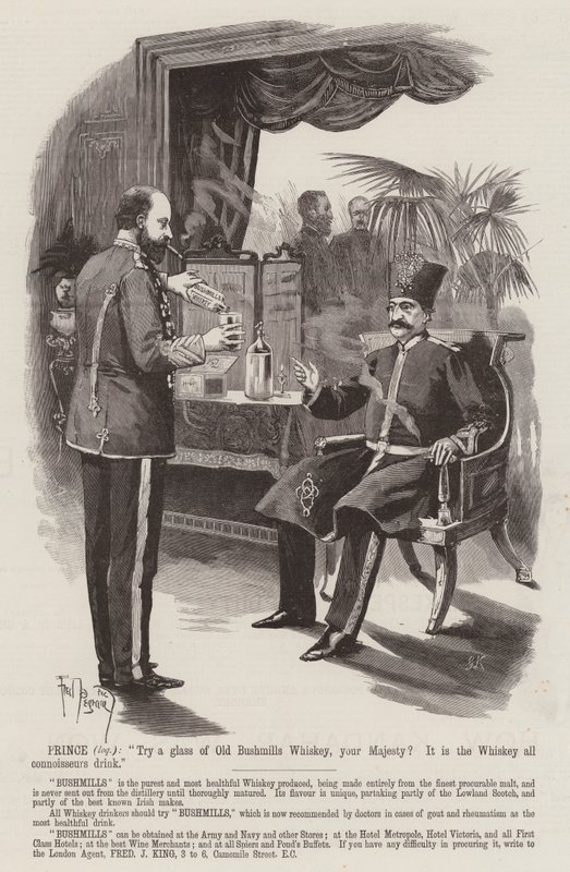 Werbung, Bushmills Whiskey von Frederick Pegram