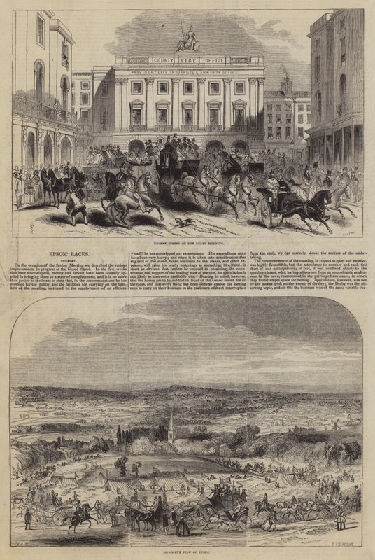 Epsom-Rennen von Frederick Shepherd
