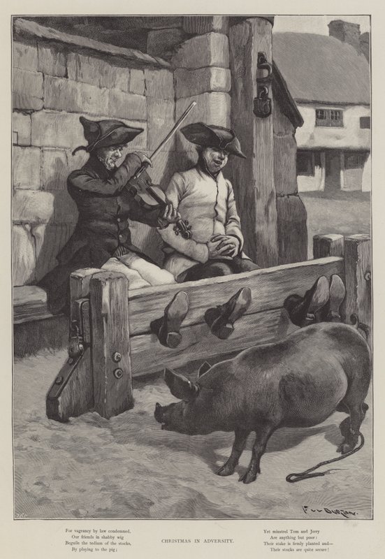 Weihnachten in der Not von Frederick William Burton
