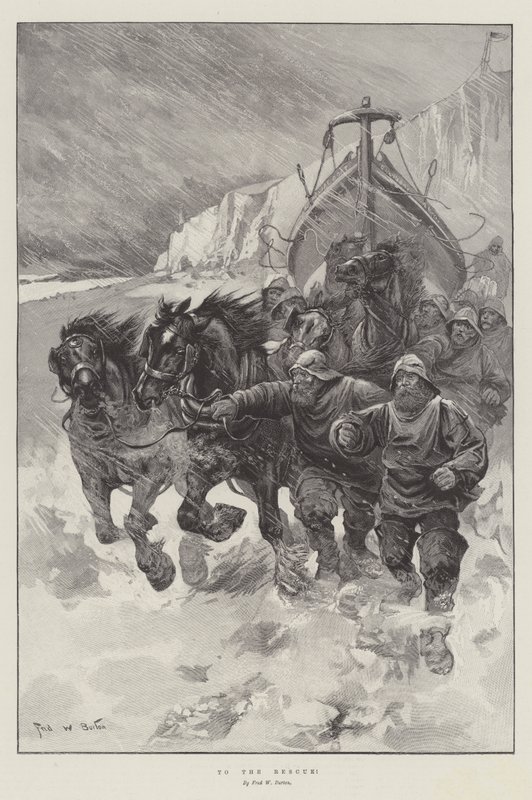 Zur Rettung! von Frederick William Burton