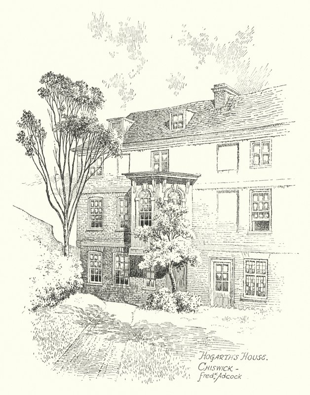 Hogarths Haus, Chiswick von Frederick Adcock