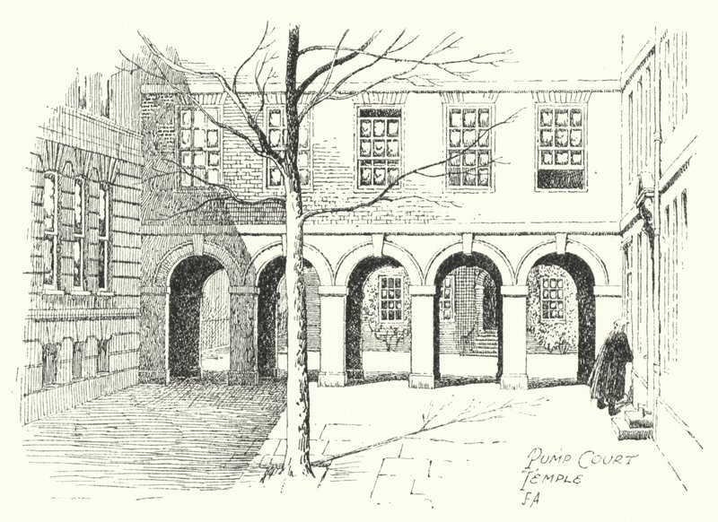 Pump Court, Temple von Frederick Adcock