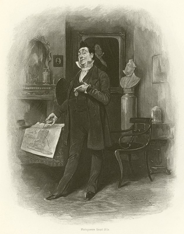 Mr. Pecksniff von Frederick Barnard