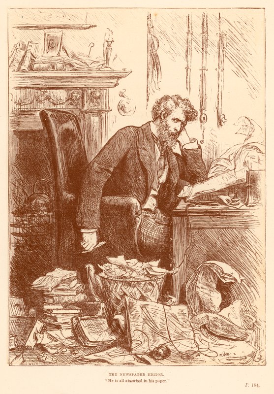 Der Zeitungsredakteur von Frederick Barnard