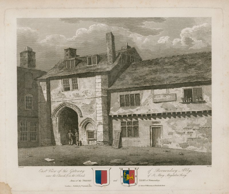 Tor der Abtei von Bermondsey von Frederick Nash