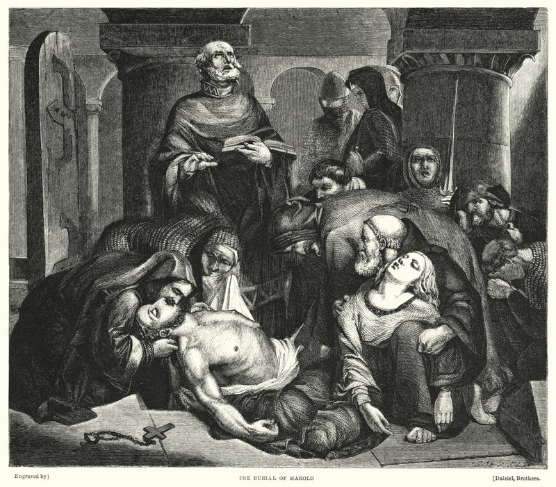 Die Beerdigung von Harold von Frederick Richard Pickersgill