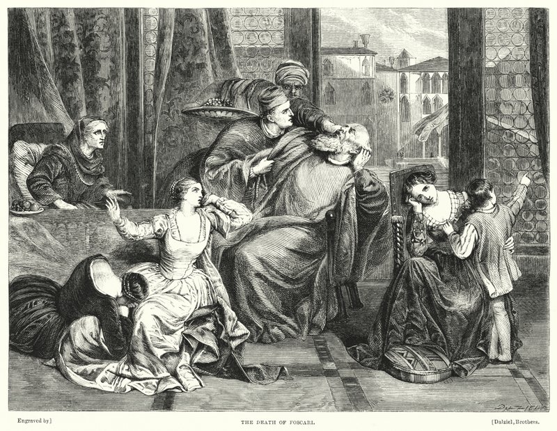 Der Tod von Foscari (Gravur) von Frederick Richard Pickersgill