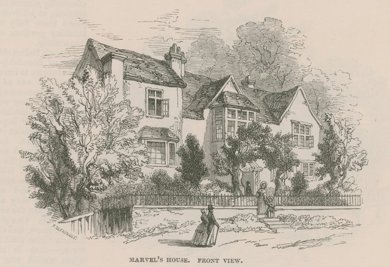 Andrew Marvels Haus, Highgate, London von Frederick William Fairholt