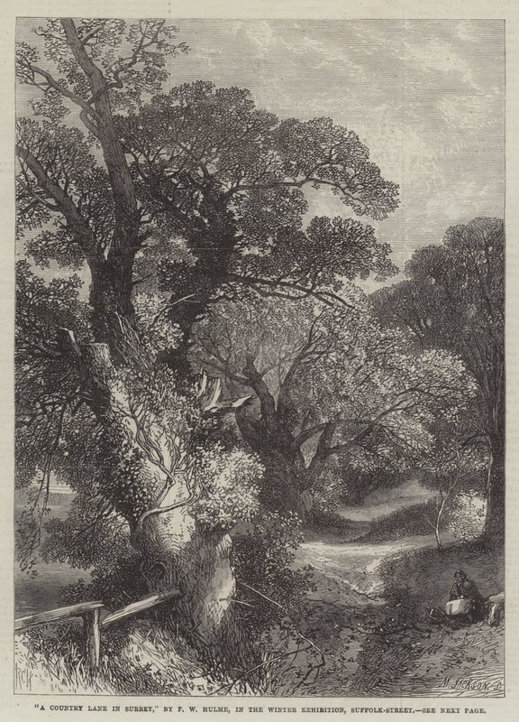 Ein Landweg in Surrey von Frederick William Hulme