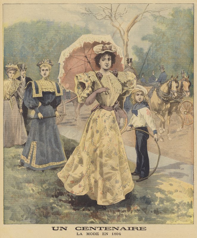 Ein Jahrhundert: Mode im Jahr 1894 von French School