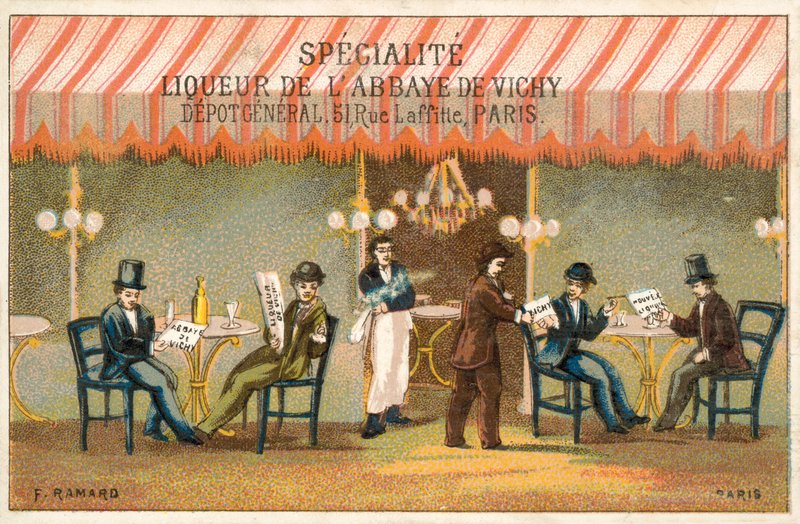 Cafészene von French School