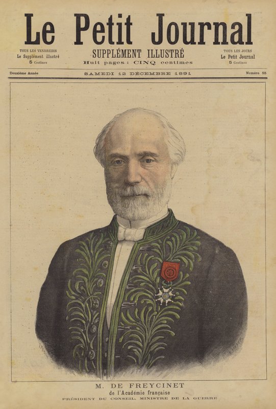 Charles de Freycinet von der Académie Française von French School