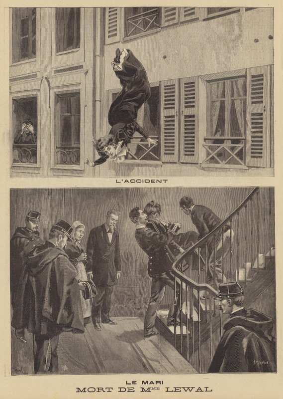 Tod der Frau eines Offiziers von French School