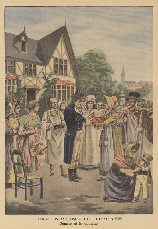 Edward Jenners Pockenimpfung von French School