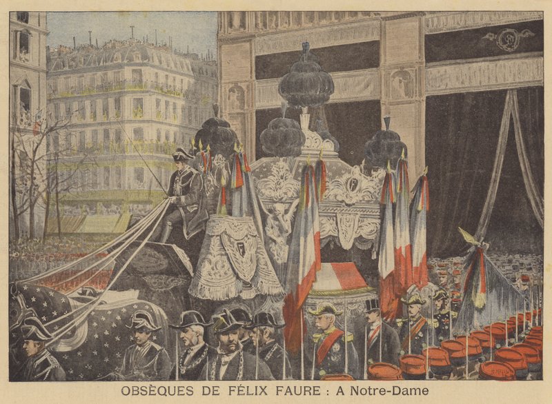Beerdigung von Präsident Felix Faure in Notre Dame de Paris von French School