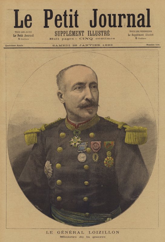 General Loizillon, französischer Kriegsminister von French School