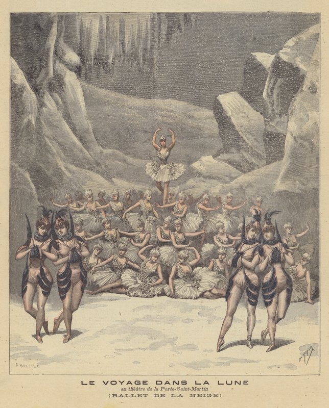 Großes Ballett der Schneeflocken von French School