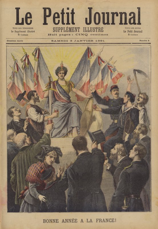 Frohes Neues Jahr an Frankreich von French School